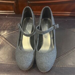 Xappeal Charcoal Mary Jane Heels